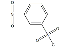 5-methanesulfonyl-2-methylbenzene-1-sulfonyl chloride 구조식 이미지