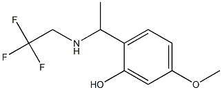 5-methoxy-2-{1-[(2,2,2-trifluoroethyl)amino]ethyl}phenol 구조식 이미지