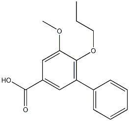 5-methoxy-6-propoxy-1,1'-biphenyl-3-carboxylic acid 구조식 이미지