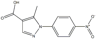 5-methyl-1-(4-nitrophenyl)-1H-pyrazole-4-carboxylic acid Structure