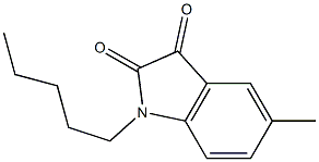 5-methyl-1-pentyl-2,3-dihydro-1H-indole-2,3-dione Structure