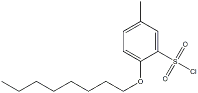 5-methyl-2-(octyloxy)benzene-1-sulfonyl chloride Structure