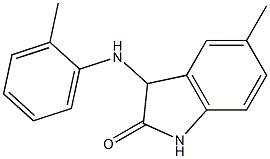 5-methyl-3-[(2-methylphenyl)amino]-2,3-dihydro-1H-indol-2-one 구조식 이미지