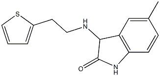 5-methyl-3-{[2-(thiophen-2-yl)ethyl]amino}-2,3-dihydro-1H-indol-2-one Structure