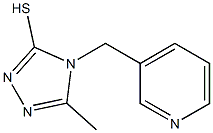 5-methyl-4-(pyridin-3-ylmethyl)-4H-1,2,4-triazole-3-thiol 구조식 이미지