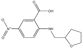 5-nitro-2-[(oxolan-2-ylmethyl)amino]benzoic acid 구조식 이미지