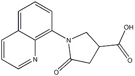 5-oxo-1-(quinolin-8-yl)pyrrolidine-3-carboxylic acid Structure