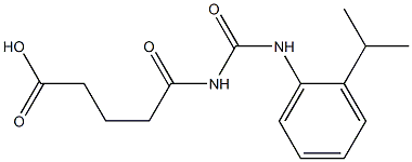 5-oxo-5-({[2-(propan-2-yl)phenyl]carbamoyl}amino)pentanoic acid 구조식 이미지