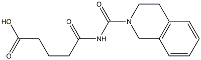 5-oxo-5-(1,2,3,4-tetrahydroisoquinolin-2-ylcarbonylamino)pentanoic acid 구조식 이미지