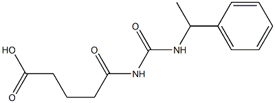 5-oxo-5-{[(1-phenylethyl)carbamoyl]amino}pentanoic acid 구조식 이미지