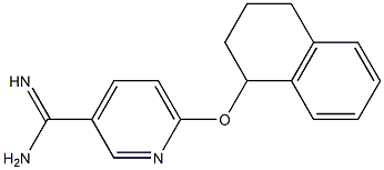 6-(1,2,3,4-tetrahydronaphthalen-1-yloxy)pyridine-3-carboximidamide 구조식 이미지