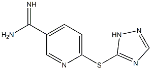 6-(1H-1,2,4-triazol-5-ylsulfanyl)pyridine-3-carboximidamide 구조식 이미지