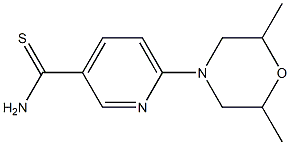 6-(2,6-dimethylmorpholin-4-yl)pyridine-3-carbothioamide 구조식 이미지