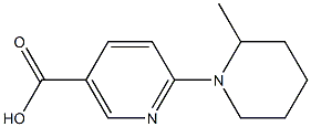 6-(2-methylpiperidin-1-yl)nicotinic acid Structure