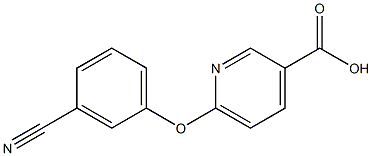 6-(3-cyanophenoxy)pyridine-3-carboxylic acid Structure