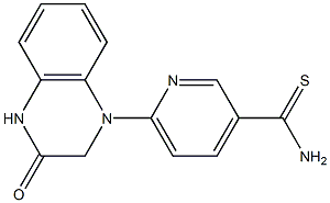 6-(3-oxo-1,2,3,4-tetrahydroquinoxalin-1-yl)pyridine-3-carbothioamide 구조식 이미지