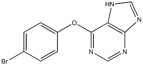 6-(4-bromophenoxy)-7H-purine 구조식 이미지