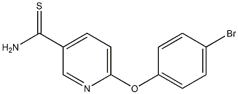 6-(4-bromophenoxy)pyridine-3-carbothioamide 구조식 이미지