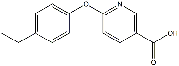 6-(4-ethylphenoxy)nicotinic acid 구조식 이미지