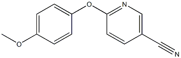 6-(4-methoxyphenoxy)nicotinonitrile 구조식 이미지