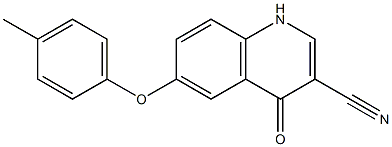 6-(4-methylphenoxy)-4-oxo-1,4-dihydroquinoline-3-carbonitrile Structure