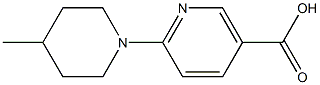 6-(4-methylpiperidin-1-yl)nicotinic acid Structure