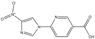 6-(4-nitro-1H-imidazol-1-yl)pyridine-3-carboxylic acid Structure