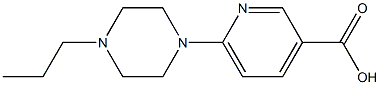 6-(4-propylpiperazin-1-yl)pyridine-3-carboxylic acid Structure