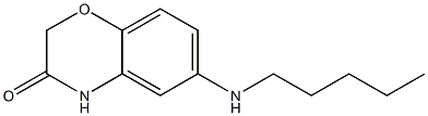 6-(pentylamino)-3,4-dihydro-2H-1,4-benzoxazin-3-one 구조식 이미지