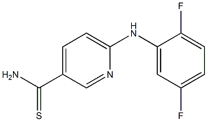 6-[(2,5-difluorophenyl)amino]pyridine-3-carbothioamide Structure