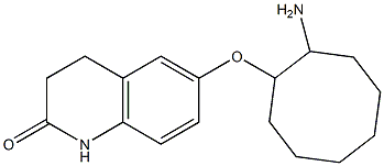 6-[(2-aminocyclooctyl)oxy]-3,4-dihydroquinolin-2(1H)-one Structure