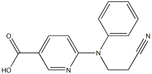 6-[(2-cyanoethyl)(phenyl)amino]pyridine-3-carboxylic acid Structure