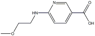 6-[(2-methoxyethyl)amino]pyridine-3-carboxylic acid Structure