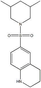 6-[(3,5-dimethylpiperidine-1-)sulfonyl]-1,2,3,4-tetrahydroquinoline Structure