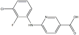 6-[(3-chloro-2-fluorophenyl)amino]pyridine-3-carboxylic acid 구조식 이미지