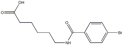 6-[(4-bromobenzoyl)amino]hexanoic acid Structure