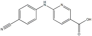 6-[(4-cyanophenyl)amino]pyridine-3-carboxylic acid Structure