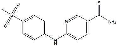 6-[(4-methanesulfonylphenyl)amino]pyridine-3-carbothioamide 구조식 이미지