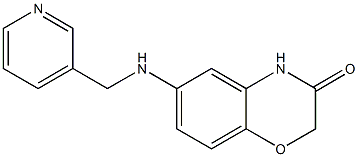 6-[(pyridin-3-ylmethyl)amino]-3,4-dihydro-2H-1,4-benzoxazin-3-one Structure