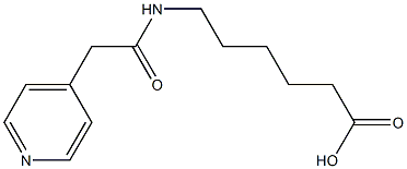 6-[(pyridin-4-ylacetyl)amino]hexanoic acid Structure