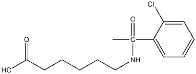 6-[1-(2-chlorophenyl)acetamido]hexanoic acid 구조식 이미지