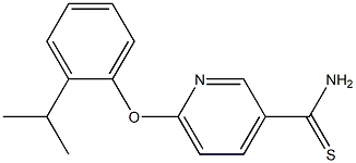 6-[2-(propan-2-yl)phenoxy]pyridine-3-carbothioamide 구조식 이미지