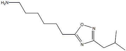 6-[3-(2-methylpropyl)-1,2,4-oxadiazol-5-yl]hexan-1-amine Structure