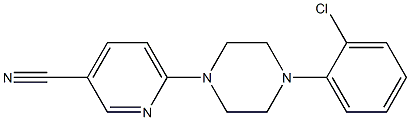 6-[4-(2-chlorophenyl)piperazin-1-yl]pyridine-3-carbonitrile Structure
