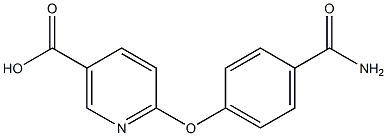 6-[4-(aminocarbonyl)phenoxy]nicotinic acid 구조식 이미지