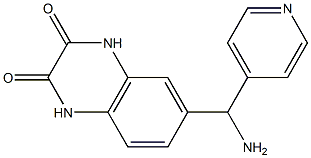 6-[amino(pyridin-4-yl)methyl]-1,2,3,4-tetrahydroquinoxaline-2,3-dione 구조식 이미지