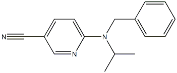 6-[benzyl(propan-2-yl)amino]pyridine-3-carbonitrile Structure