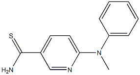 6-[methyl(phenyl)amino]pyridine-3-carbothioamide Structure