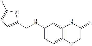 6-{[(5-methylthiophen-2-yl)methyl]amino}-3,4-dihydro-2H-1,4-benzoxazin-3-one 구조식 이미지
