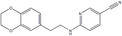 6-{[2-(2,3-dihydro-1,4-benzodioxin-6-yl)ethyl]amino}nicotinonitrile Structure